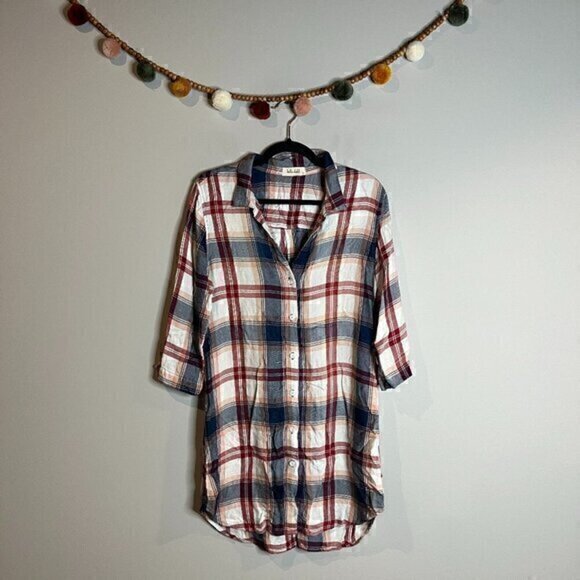 Bella Dahl Tops - Bella Dahl plaid button down tunic